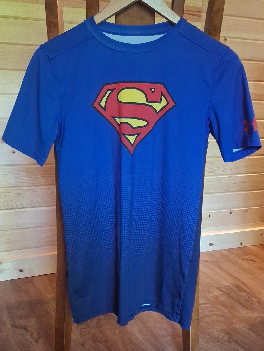 Under Armour Superman Graphic Blue Youth Athletic Tee